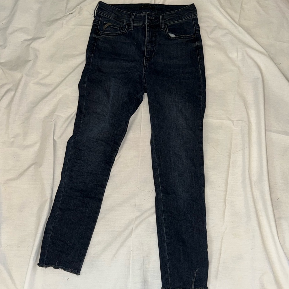 Sisley Dark Denim Ankle Jeans 25 inseam